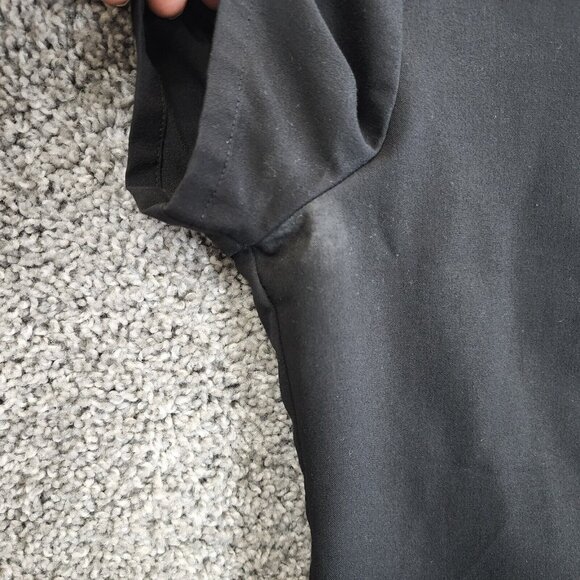 FIGS Scrubs Top Womens XXS Black Technical Stretch Short Sleeve V-Neck Pocket - Picture 9 of 9